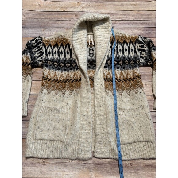 ANTHROPOLOGIE Small PATTERNED CARDIGAN Sweater - Picture 10 of 12